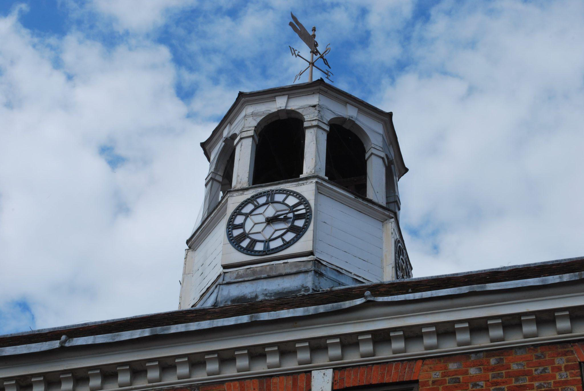 Repair works to the clock tower above Market Hall Amersham Town Council