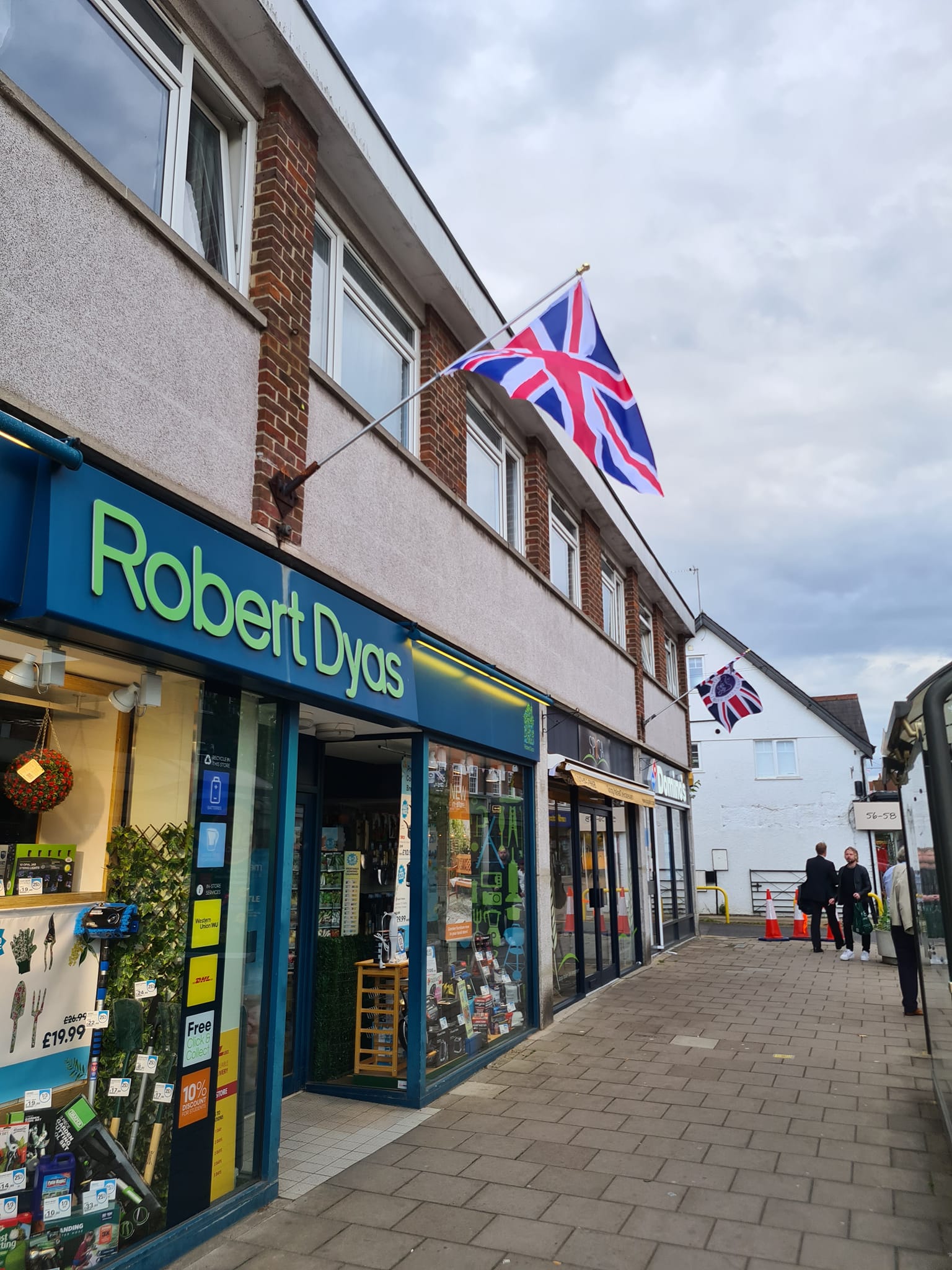 Flags in Sycamore Road and Hill Avenue Amersham Town Council