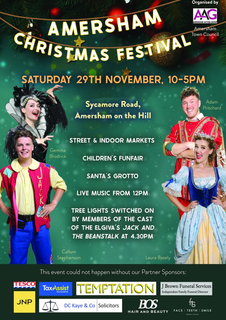 Amersham-on-the-Hill Christmas Festival Tomorrow — Saturday 29th November | 10am–5pm | Amersham-on-the-Hill